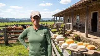 ELA FAZ TODO TRABALHO DO SÍTIO SOZINHA E AINDA TIRA LEITE E FAZ QUEIJO