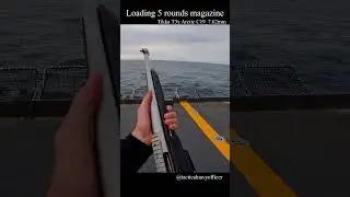 Loading 5 rnds magazine_Tikka T3x Arctic C19 #military #navy #navylife #gun #c19 #boltaction #tikka