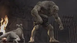 El Gigante Boss Cutscene with Saved Dog (RE4 HD)