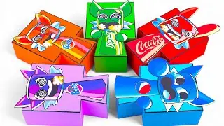 ✨Paper DIY✨ Incredibox COUPLE Love SPRUNKI BLIND BOX Unboxing | How To Make HEART Blind Bag ASMR
