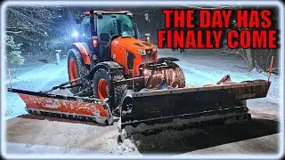 Snow Plowing a Winter Storm With the Tractor for the First Time (Part 2)