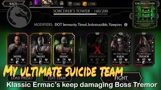 My Ultimate Suicide Team | Fatal Sorcerer's Tower Battle 160 | Mortal Kombat Mobile