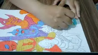 Color The Picture Of The Power Rangers Fighting To Protect The Earth 18 - Vespers on the Shore