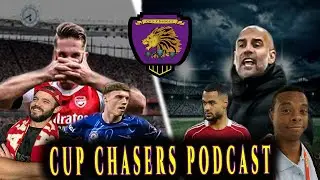 Arsenal in CONTROL, Pep Under PRESSURE! Champions League and Premier League! | Cup Chasers Podcast