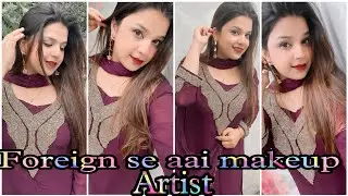 Foreign se aai makeup artist💄💋|| liya pakistani look|| #khansisters #explore #viral