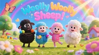 Baa Baa black Sheep Song | Woolly Woolly Sheep Song 🐑 | Cute Kids Nursery Rhyme
