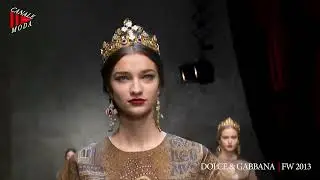 DOLCE & GABBANA Fall Winter 2013 Milan 4K - Canale Moda