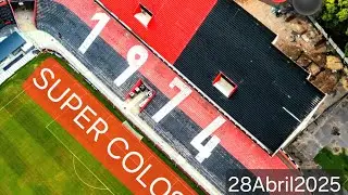 28/4/25 ❤️🖤 Super Coloso!!⚔️La Nueva Bandeja del estadio Marcelo Bielsa. 4k⭕ Avances al 28/4/25