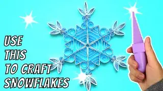 Quilling SNOWFLAKES with MOULD| DIY Paper Snowflake