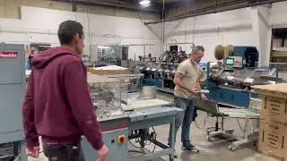 Heavy inline APB300 notebooks punching and binding machine