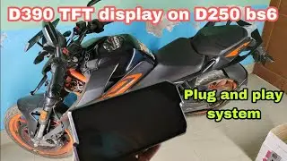 Duke390 TFT speedometer display on Duke250 bs6//Multi work