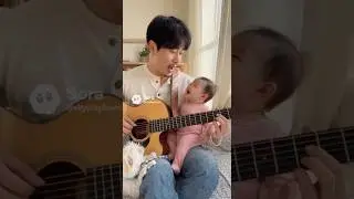 Baby&rsquo;s Favorite Voice: Dad&rsquo;s Korean Song or Mom&rsquo;s? 🩷🥰💖#shorts #koreansong