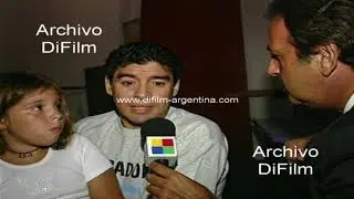 Diego Maradona - La puerta esta cerrada con Macri en Boca 1996