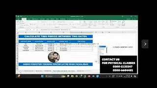 CALCULATE TIME PERIOD BETWEEN TWO DATES IN MS EXCEL