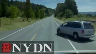 Dashcam: Bus crashes into minivan in Washington