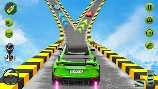 Ultimate mega Ramp car stunts Impossible Tracks sports car driving games Android Gameplay