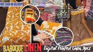 Baroque 3PC Linen: Rs1750 Set! 😱 Winter Digital Prints | Must-See Designs 2025