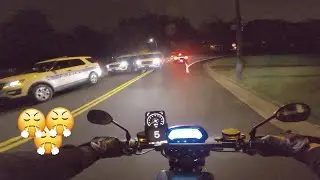 FIRST NIGHT RIDE & COP ENCOUNTER HUCK CYCLES STINGER 3000