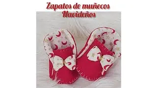Cómo hacer zapatos para muñecos de navidad.