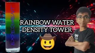RAINBOW WATER DENSITY TOWER EXPERIMENT 