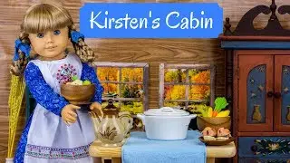 Kirsten's Larson Cabin Set Up American Girl Doll | Doll Room Set Up | Historical | Doll House Tour