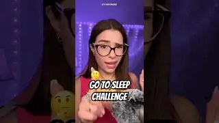 GO TO SLEEP CHALLENGE 🤺 asmr test! #shorts #asmr #challenge