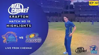 CSK VS MI | MATCH NO 10 |#RealCricket#CSKvsMI#ChennaiSuperKings#MumbaiIndians#IPLGameplay#Highlights