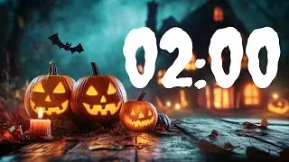 2 minute timer with music for classroom halloween