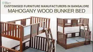 Bunker Beds customizable mahogany wood  | Influx space saving furniture