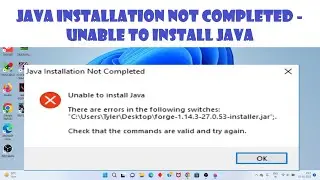 Fix java installation not completed - unable to install java (2023)