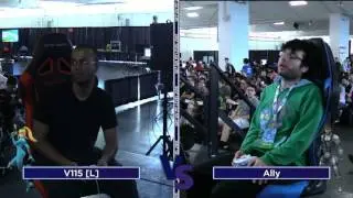 V115 (Zero Suit Samus) vs Ally (Snake) - GOML2016 - Brawl GF