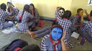 Face painting competition at school || A Short Vlog || Chhotu sa Vlog ||