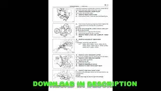 LEXUS LX450 RM482U 1996 Workshop Manual PDF | English SUV Factory Repair Guide