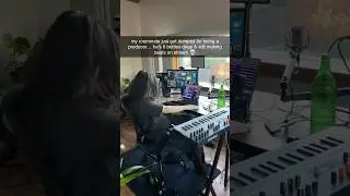 my roommate just got dumped for making beats 😭 #flstudio #producer #beats