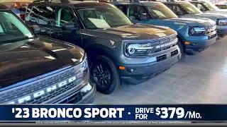 New Year New Ride! At Friendly Ford Las Vegas! Drive a new 2023 Bronco Sport for $379 a month!