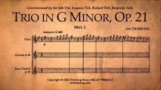 Trio for Flute, Clarinet, and Bass Clarinet in G Minor, Op. 21