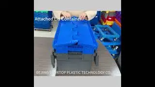 Customizable Color Attached Lid Container &ndash; Easy Label Replacement | TOURTOP Plastic 🧰✨