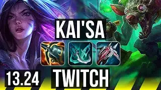 KAI'SA & Ornn vs TWITCH & Senna (ADC) | Comeback, 1.0M mastery, 300+ games | NA Master | 13.24