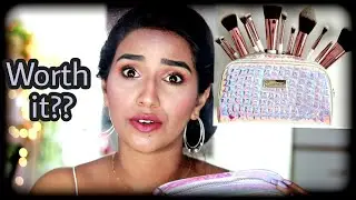 BH COSMETICS CRYSTAL QUARTZ BRUSH SET REVIEW || DEMO