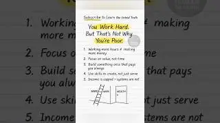 Rules to escape the hard work trap #MoneyPsychology #WorkSmart #FinancialFreedom #workinglonger