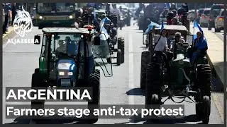 Argentina farmers stage anti-tax protest in Buenos Aires