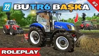 YENİ TRAKTÖR NEWHOLLAND TR6 İLE PULLUK SÜRÜMÜ | FS 22 GERÇEK HAYAT | MEDRP SİVAS | S2 B2