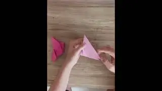 A easy origami bird . #origami 