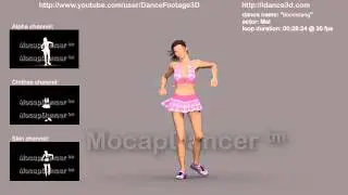 BOOMSLANG - 3D Dance motion capture footage preview  |  animation loop video | by MocapDancer