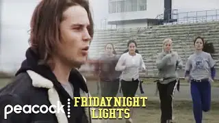 Riggins and Saracen Coach The Powderpuffs | Friday Night Lights