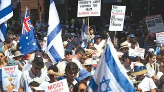 &lsquo;Amazing scenes&rsquo;  TV host reacts to antisemitism rally in Sydney&rsquo;s CBD