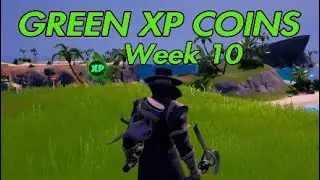 Fortnite* GREEN XP COINS week 10 Season 4 chapter 2.