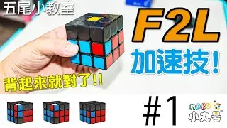[五尾小教室] (高手不要看) F2L加速技 Vol.1  想不通的話，背起來就對了!