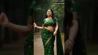 Green glamour saree with uniqe design #ai #saree