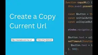 How to create a copy current url to clipboard in webflow | Copy url | url copy to clipboard in Js